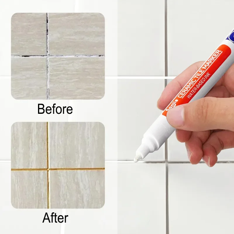 Tile Grout Repair - 12 لون أبيض مقاوم للماء بلاط