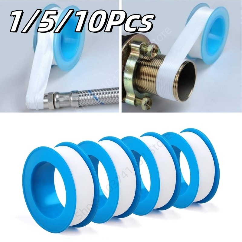 Plumbing Tape Ptfe - 1/5/10 قطع شريط PTFE لاصق لعزل