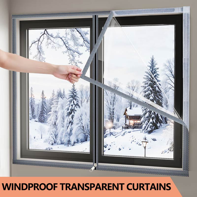 Window Insulation Film - غشاء عازل للنافذة شفافة مقاومة للرياح،