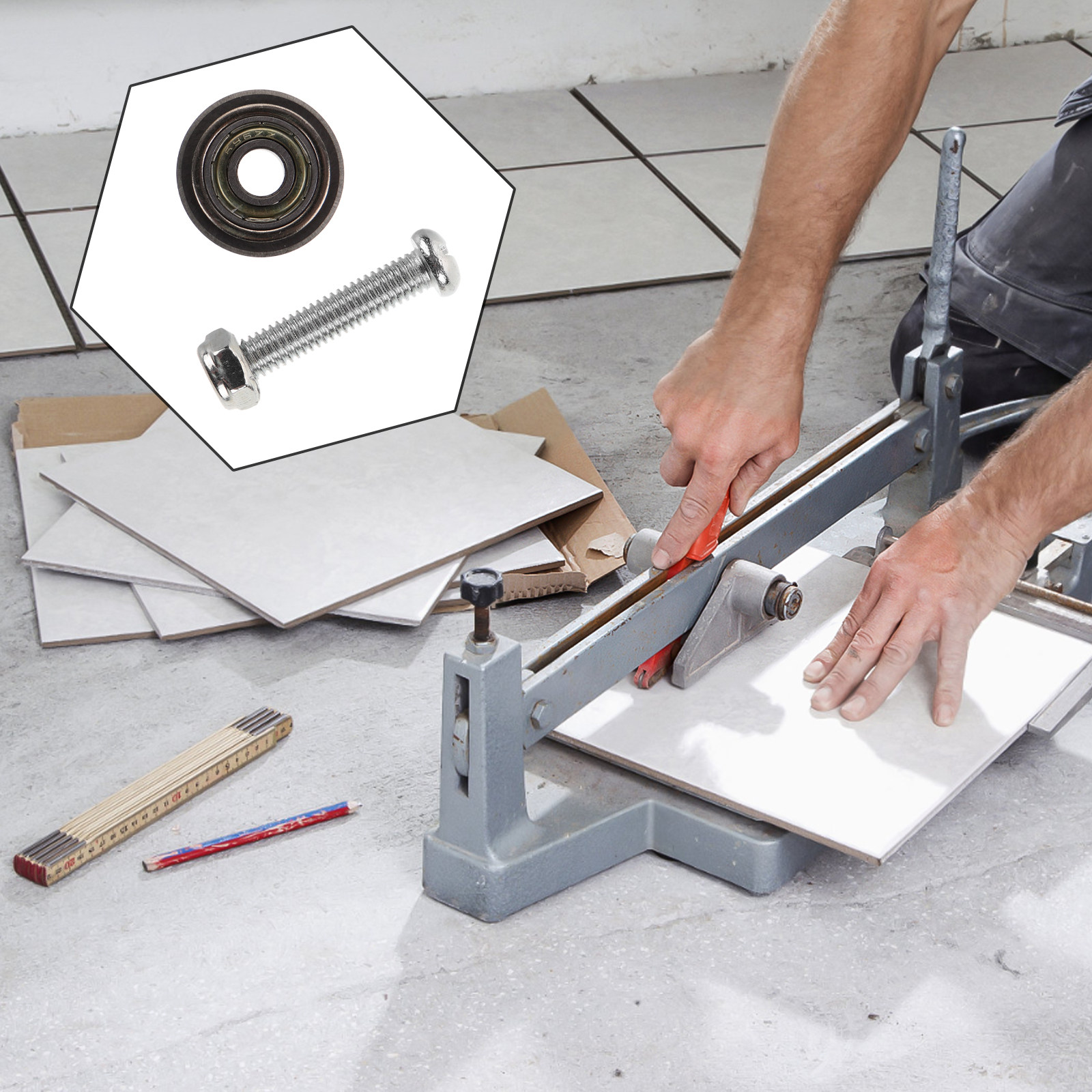 مجموعة واحدة من قواطع البلاط ا - مراجعة Tile Cutter Scoring وسعره
