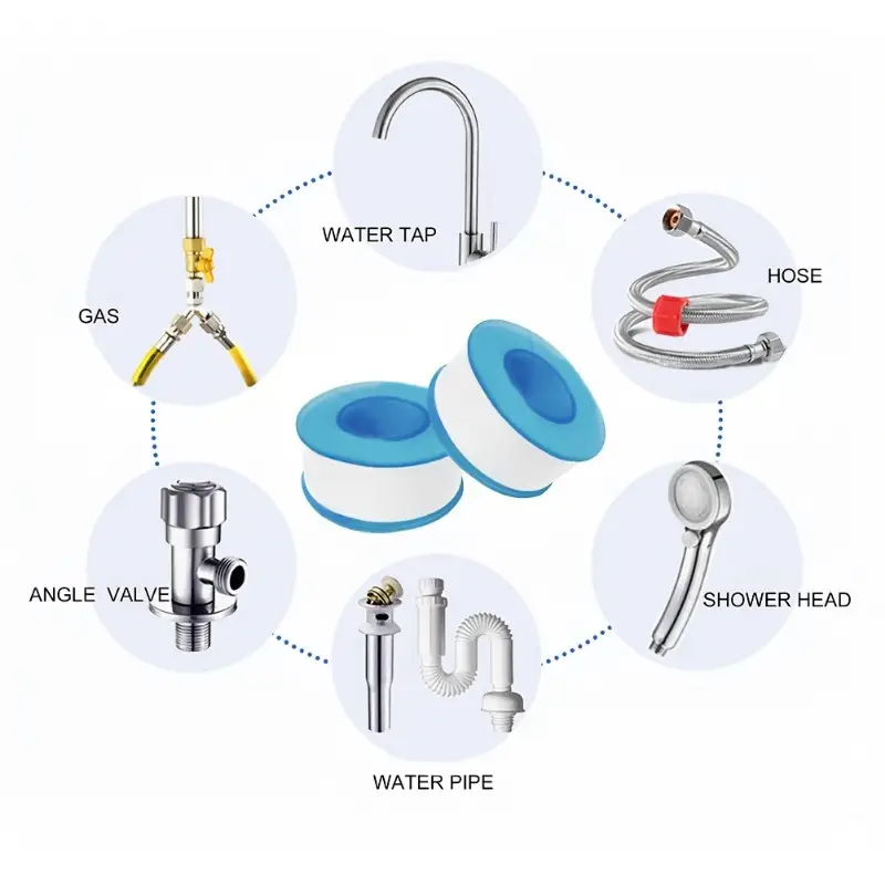 شريط عزل ملولب PTFE، شريط ختم  - مراجعة Plumbing Tape Ptfe وسعره