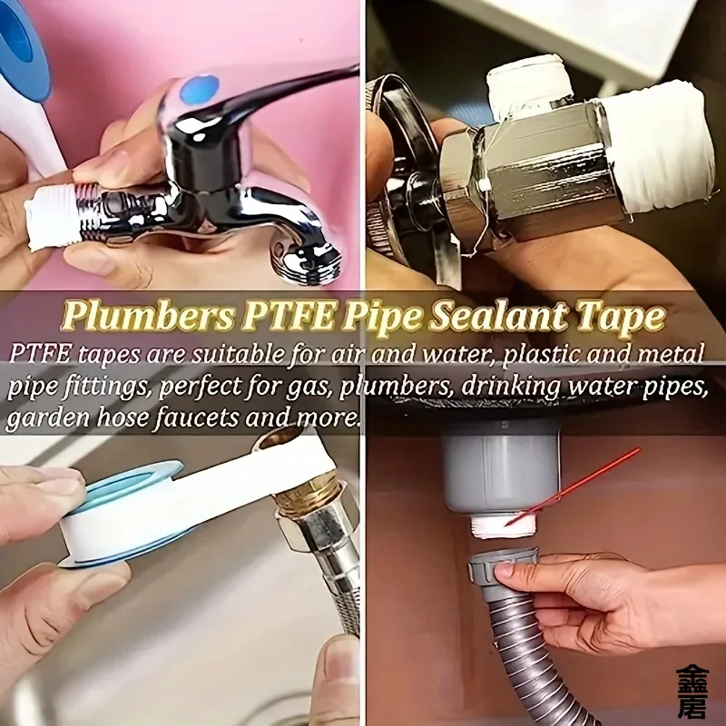 10 قطعة شريط عازل الموضوع ختم  - مراجعة Plumbing Tape Ptfe وسعره