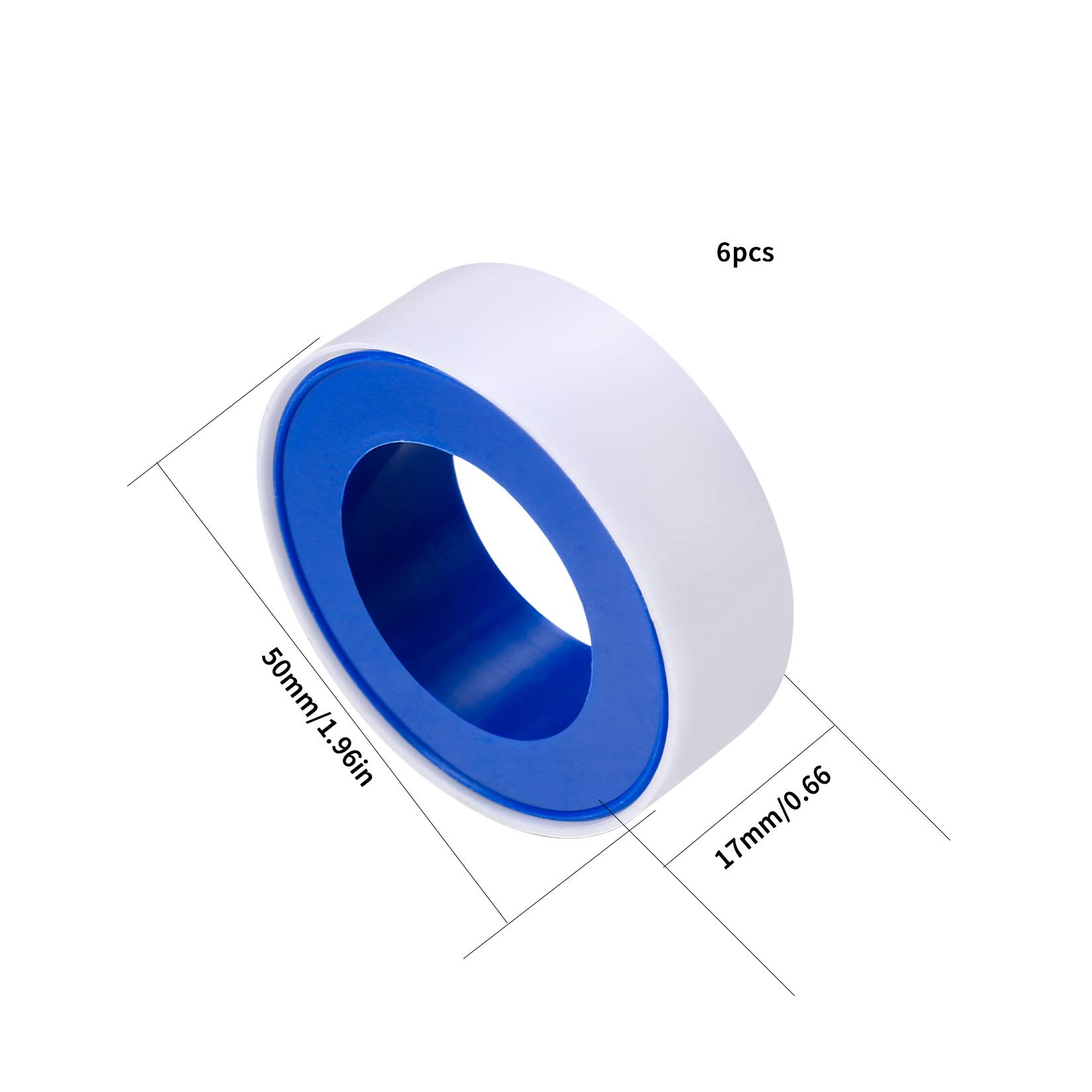 12 لفة من شريط Xiaomoyu PTFE - - مراجعة Plumbing Tape Ptfe وسعره