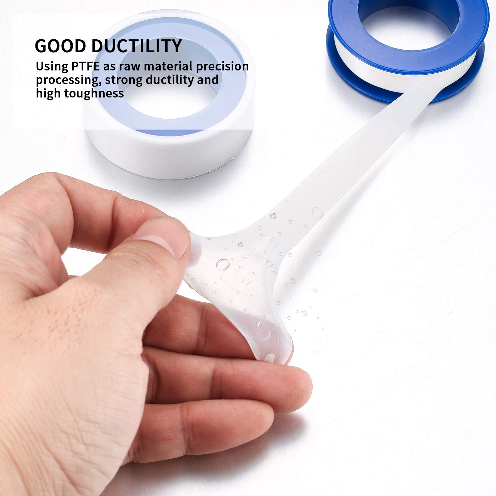 12 لفة من شريط Xiaomoyu PTFE - - مراجعة Plumbing Tape Ptfe وسعره