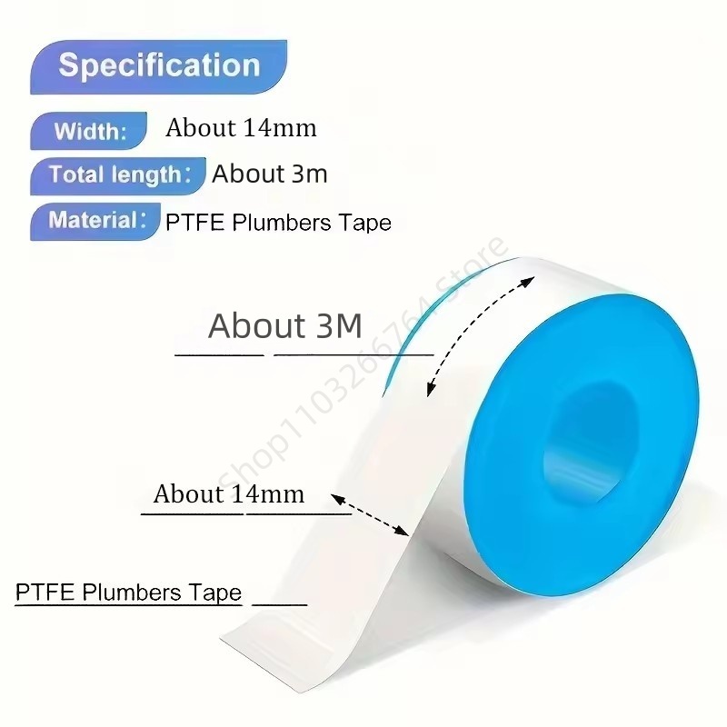 1/5/10 قطع شريط PTFE لاصق لعزل - مراجعة Plumbing Tape Ptfe وسعره