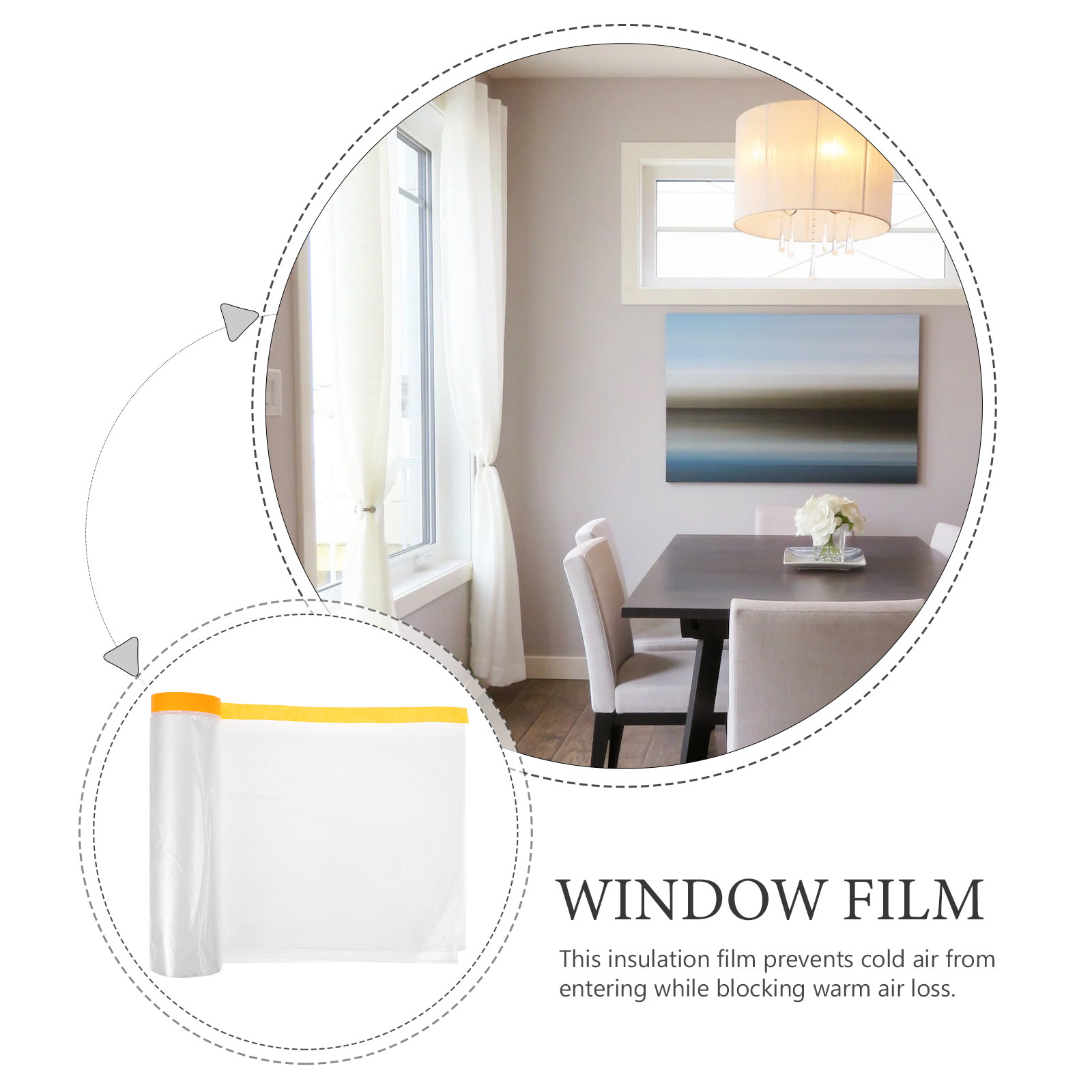 فيلم نوافذ مضاد للغبار بطول 20 - مراجعة Window Insulation Film وسعره