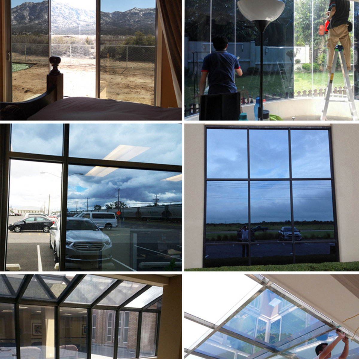 1 متر × 0.1 متر ملصق نوافذ بلا - مراجعة Window Insulation Film وسعره