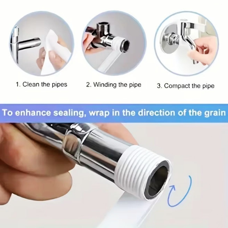 5 قطعة شريط عازل الموضوع ختم م - مراجعة Plumbing Tape Ptfe وسعره