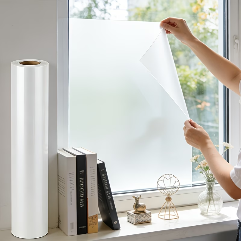 فيلم زجاجي بلون واحد للخصوصية، - مراجعة Window Insulation Film وسعره