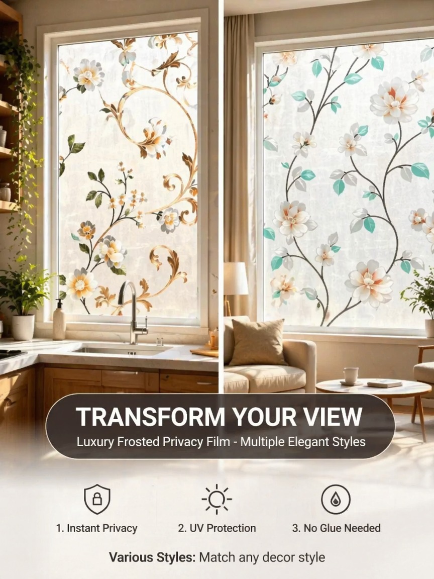 فيلم نافذة شفاف بنمط تطريزي لل - مراجعة Window Insulation Film وسعره