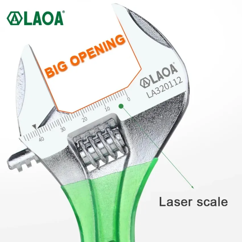 LAOA افتتاح كبير مفتاح قابل لل - مراجعة Pipe Wrench Adjustable وسعره